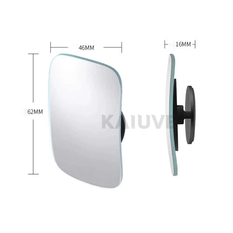 Motorcycle Car Blind Spot Rear View Mirror Wide Angle Adjustable Small Round Mirror 360° Rotation Reverse Auxiliary Rearview 3