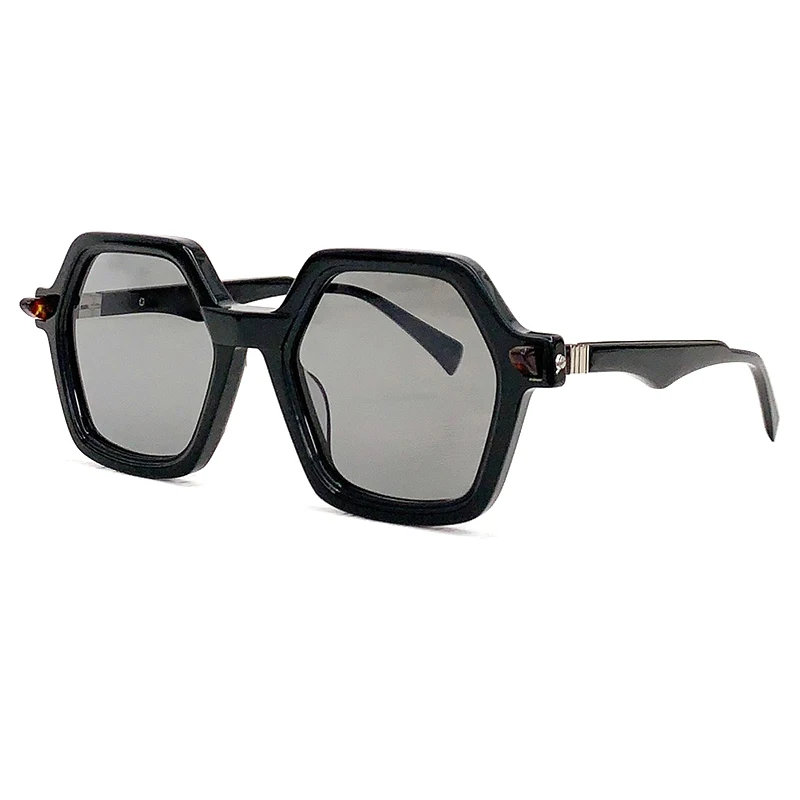 

Men Sun Glasses Italian Style High-End Acetate Hexagon Shades Male Eyeglasses Luxury Sun Glasses Gafas De Sol Hombre UV400