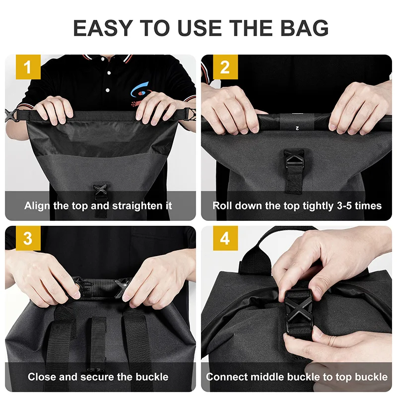 Outdoor Waterproof Bag 15L for Swimming Trekking Fishing Travel