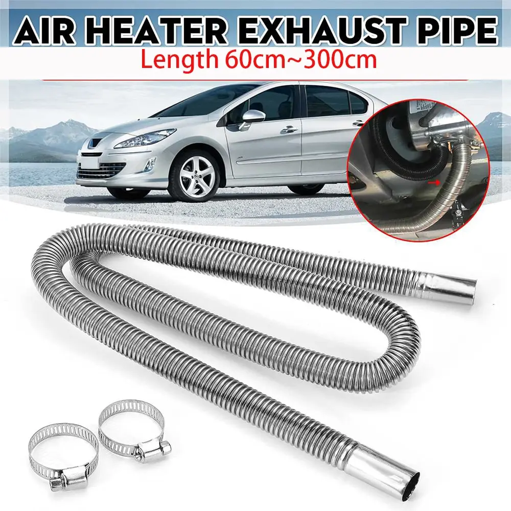 25mm 100cm Car Air Parking Diesel Heater Exhaust Pipe Tube