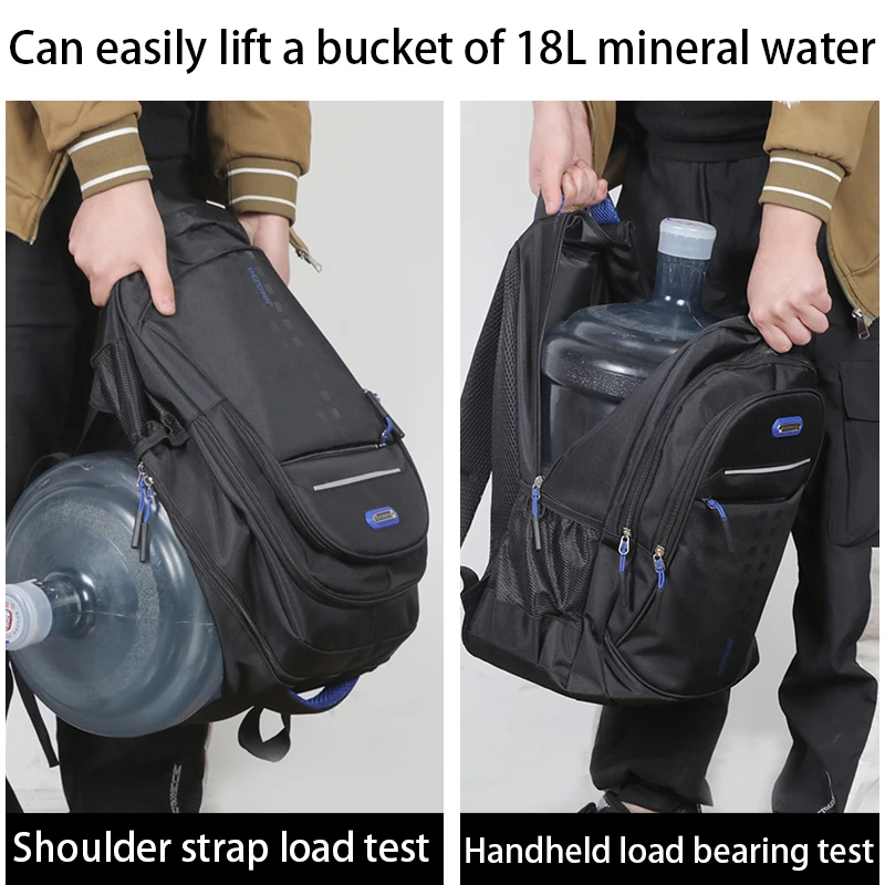 Men's and women's backpack Oxford waterproof backpack Business computer bag Leisure travel backpack High school student backpack