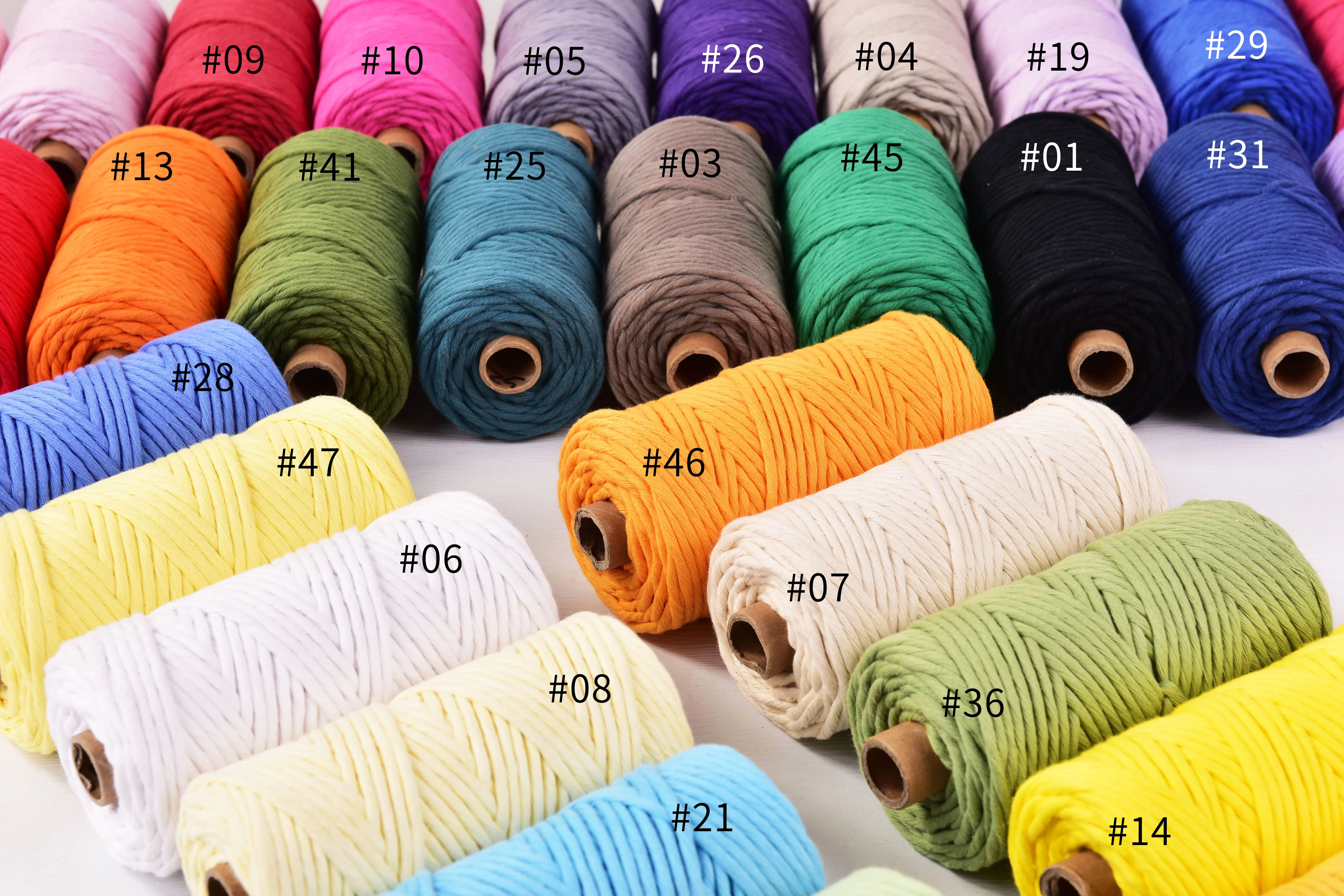 KNOTITUDE 3mm x 100yards Pure Cotton Single Strand Macrame Cord  320 feet Single Twist Natural Cotton Cord for Macrame 3