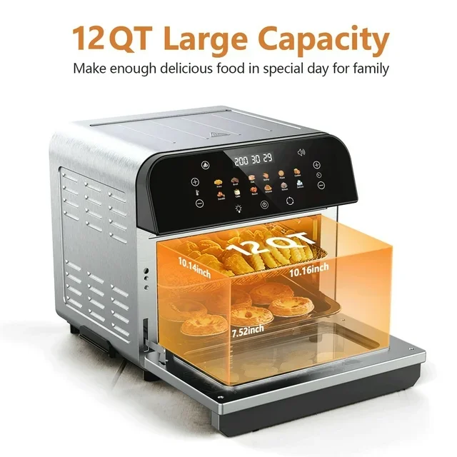WHALL Toaster Oven, 12QT Air Fryer 2