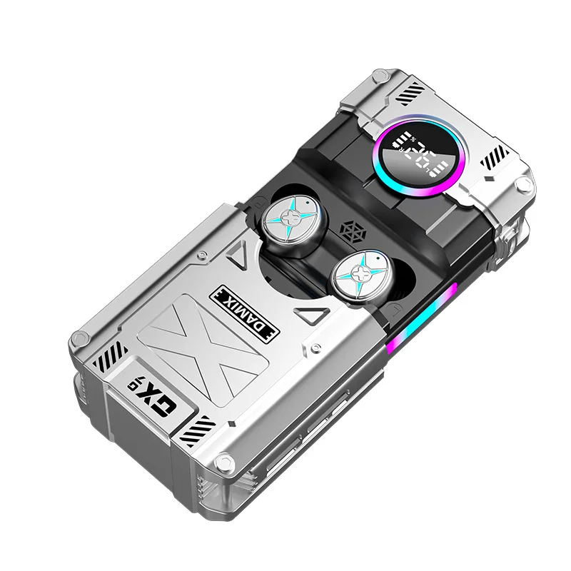 DX-08 TWS 블루투스 이어폰, 노이즈 캔슬링 이어버드, 무선 헤드폰, HD 통화 스테레오 스포츠 헤드셋, 스마트폰용 마이크 포함
