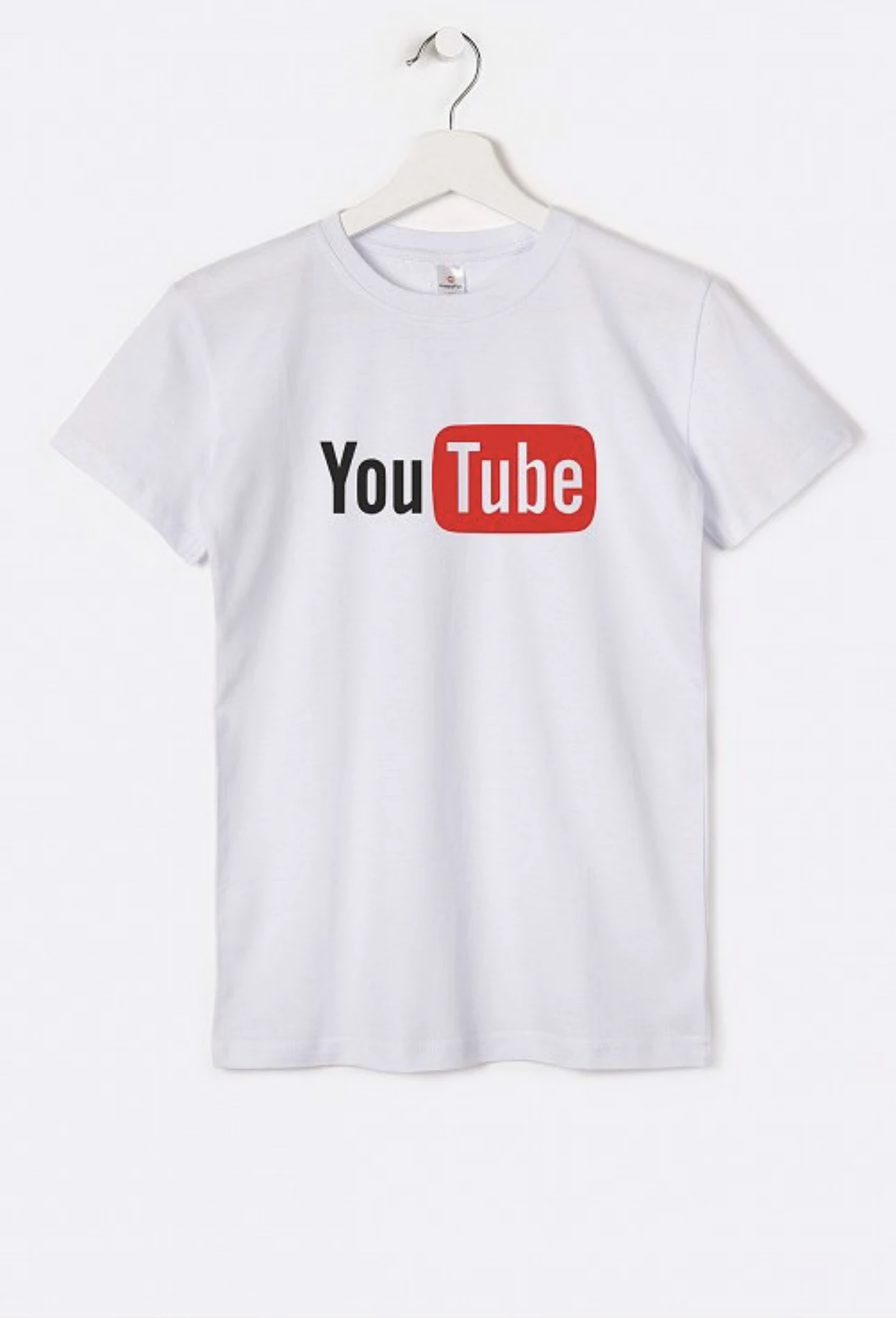 Футболка с принтом YouTube хлопок