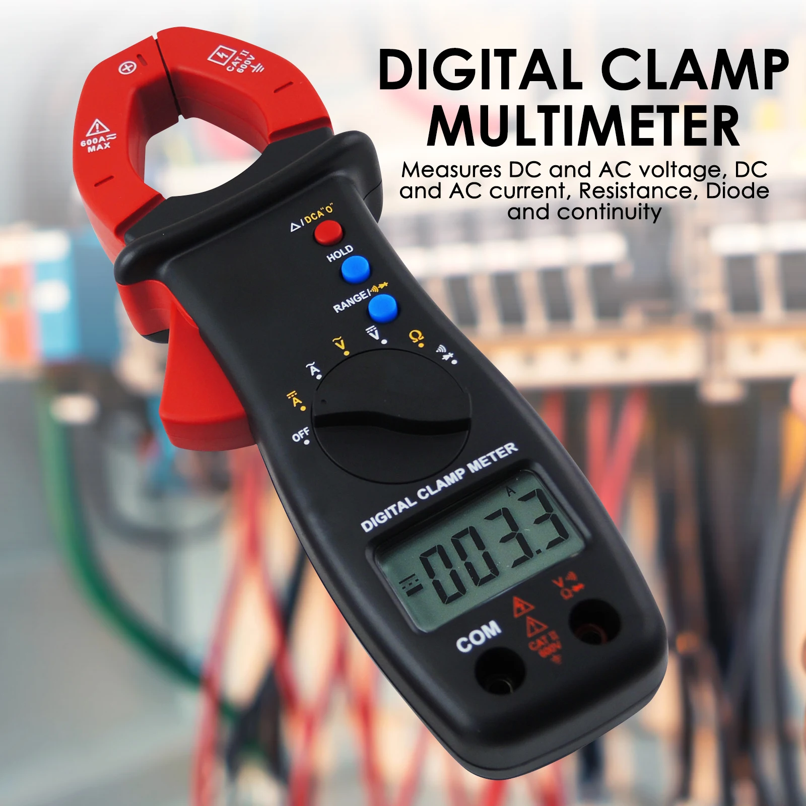 Digital Clamp Meter Zeroing Function DC / ACA Measurement Voltage