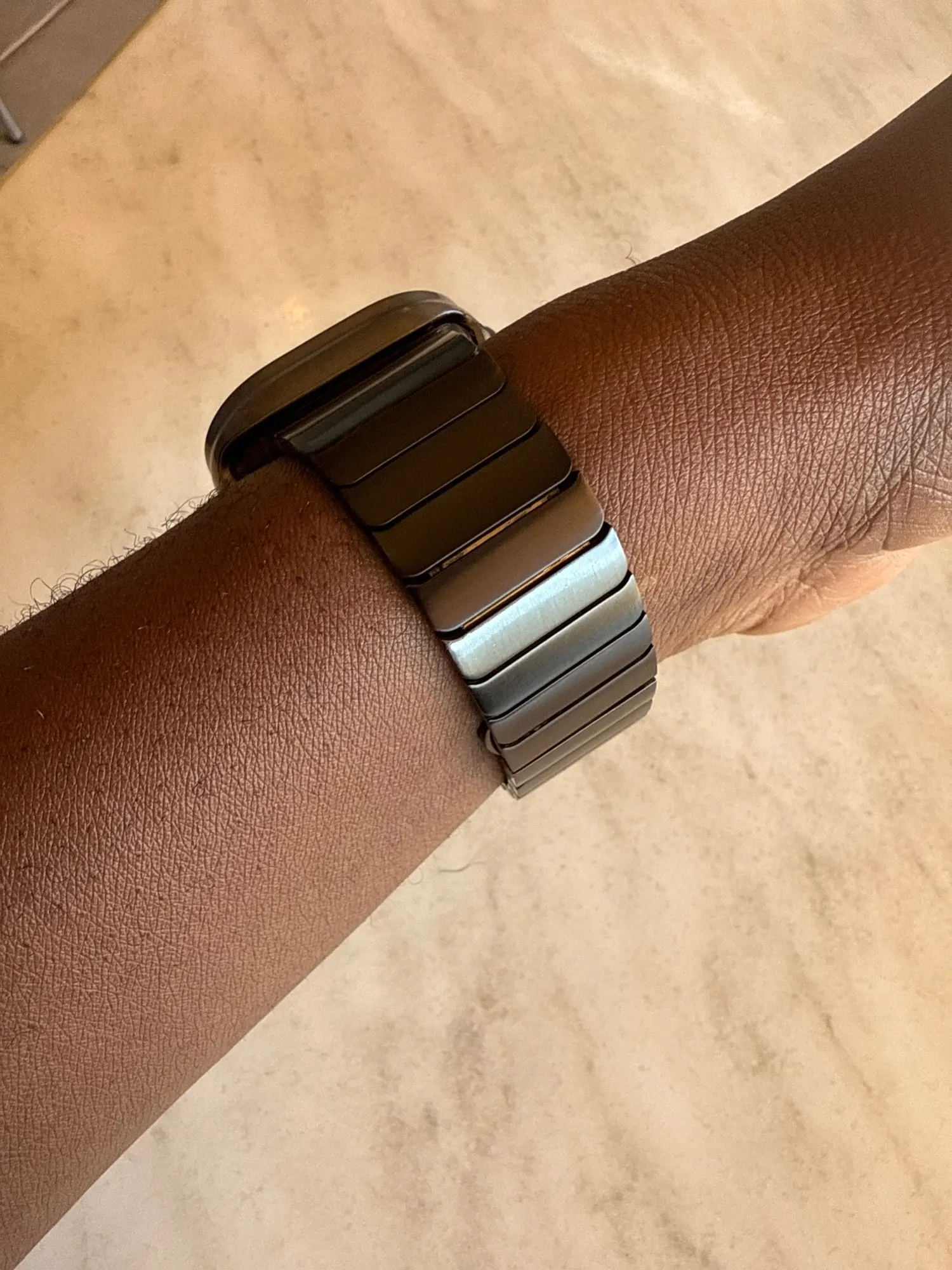 Pulseira de cor de titânio para apple watch ultra 2 49mm 10 46mm 9 8 7 5 4 se 6 loop para iwatch 45mm 41 42 44mm pulseira de aço inoxidável photo review