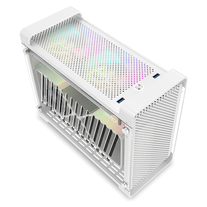 METALFISH G5 Plus Aluminum ITX Case Suitcase Portable PC Gaming Computer Small Chassis Support SFX PSU/306mm GPU/12cm Fan pc case computer chassis frame mini itx desktop case pc chassis