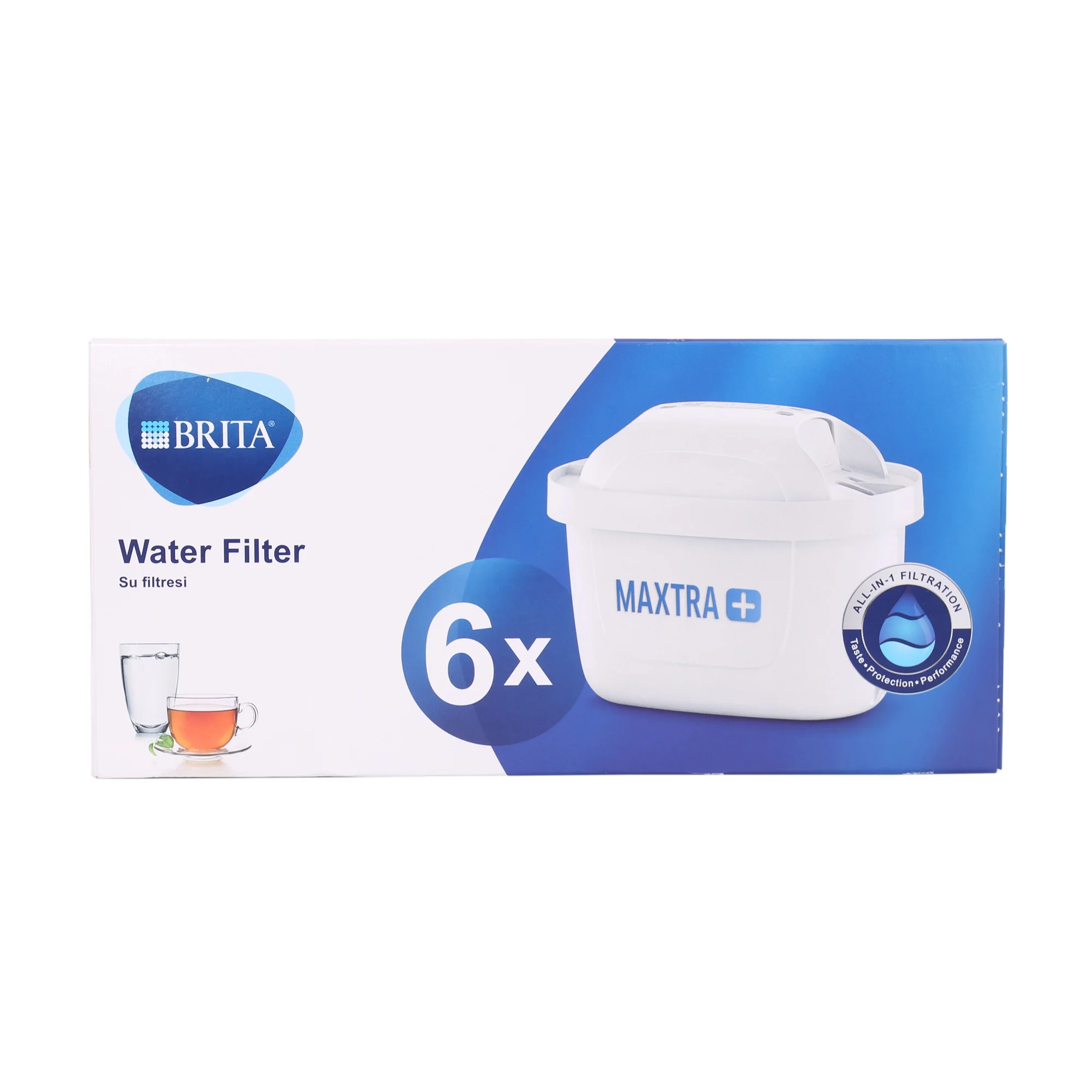 BRITA MAXTRA+ PLUS 6 Packs Brita Maxtra Replacement Water Filter Compatible with all BRITA Jugs - Brita Maxtra Water Filter