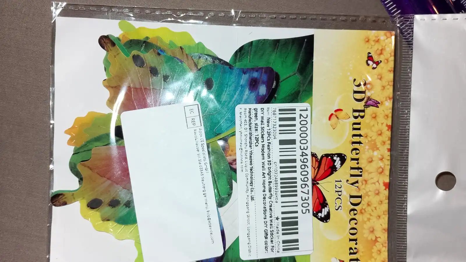 Luminous 3D Butterfly Wall Sticker photo review