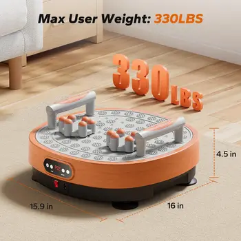 MERACH Vibration Plate Exercise Machine Vibration Plate Lymphatic Drainage Massager Whole Body Vibration Plate Helps Weight Loss 2