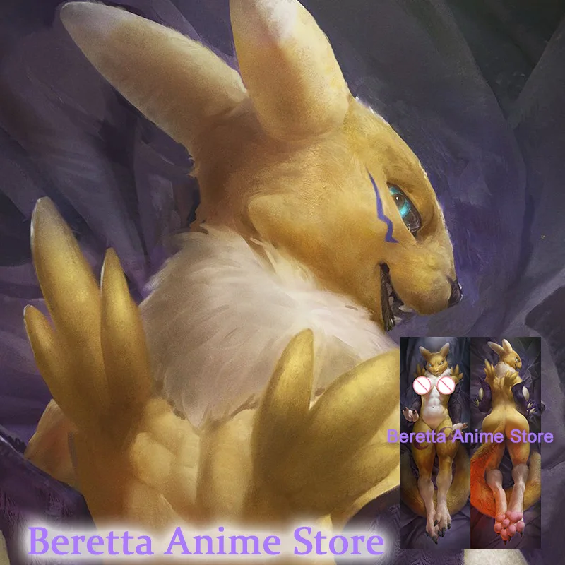 

Двусторонняя наволочка для подушки Dakimakura Anime Renamon (Digimon) Futa