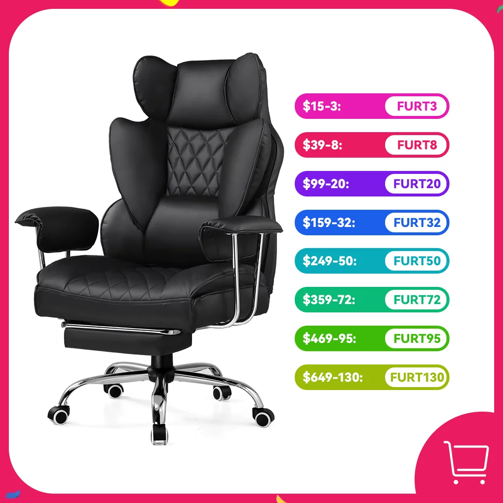 Big & Tall Gaming Chair with Pocket-Spring Lumbar Support product image