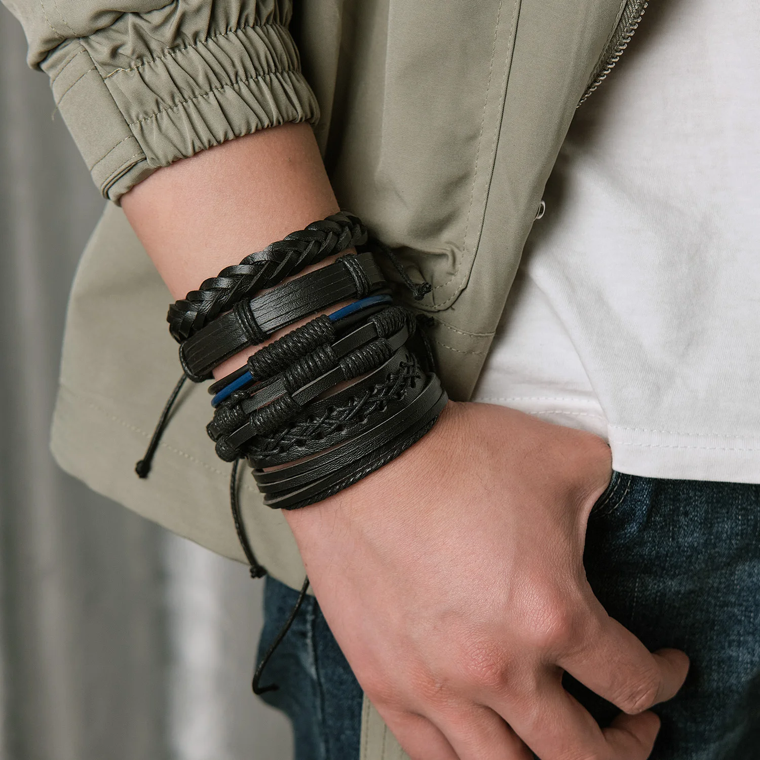 New Style Hand-woven Combination Bracelet Fashion Adjustable