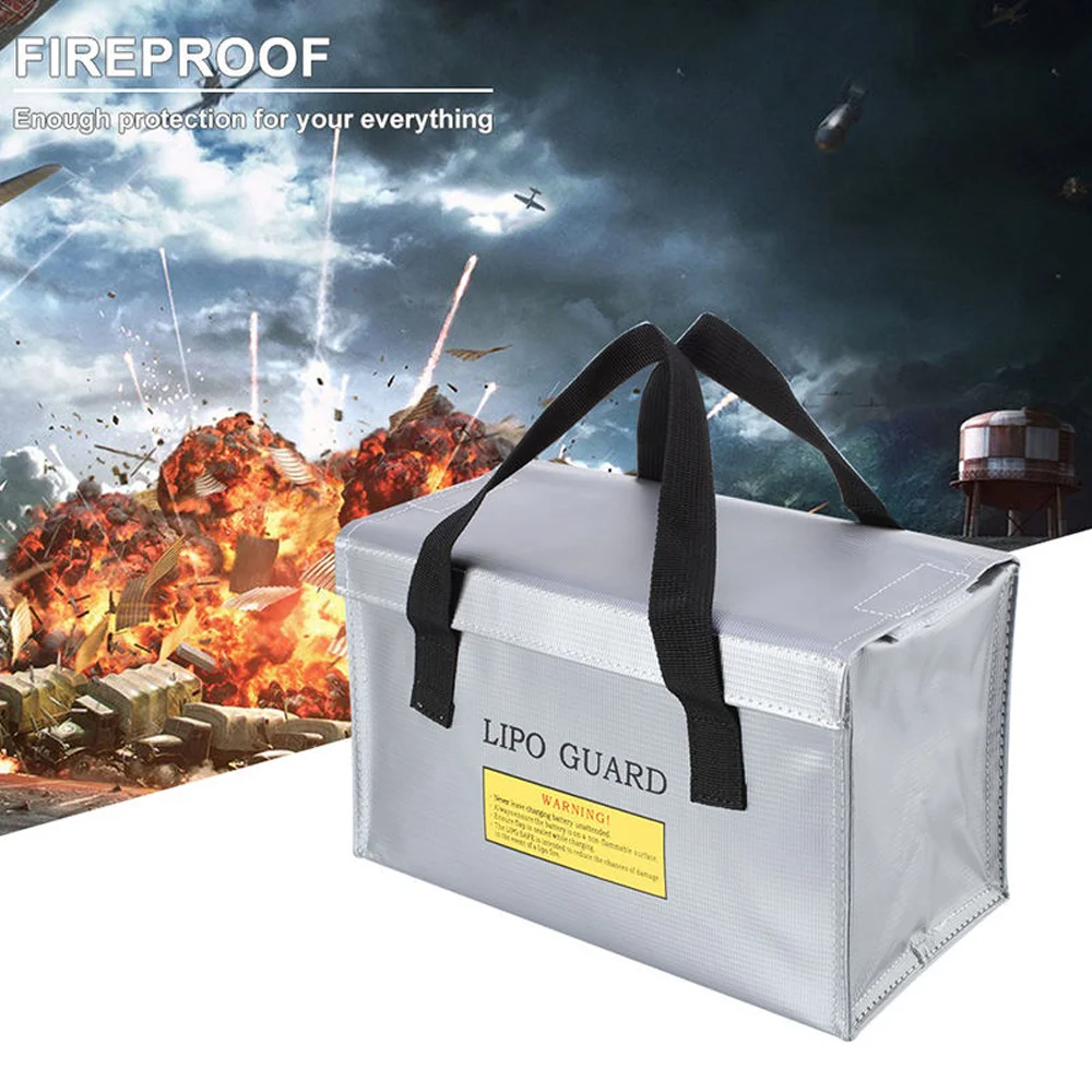 Sac ignifuge batterie drone RC anti-explosion rangement