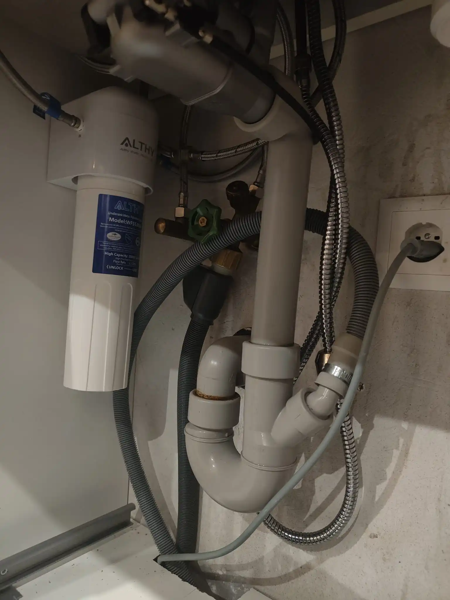 ALTHY Under Sink Drinking Water Filter Purifier -NSF/ANSI Certified Direct Connect Under Counter Drink Water Filtration System photo review