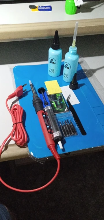 Kit de pistola para soldar de 80W, herramientas de soldadura LCD de temperatura ajustable, calentador de cerámica, puntas de soldadura, pinzas, alambre de soldadura photo review