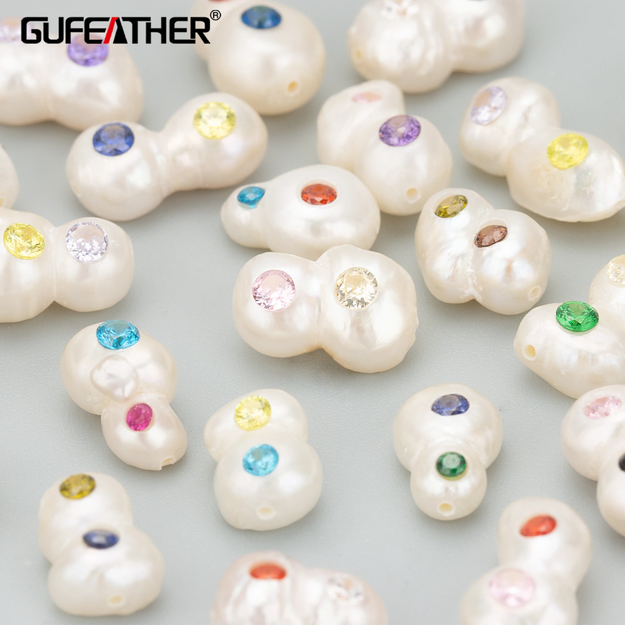 GUFEATHER ME08,jewelry accessories,natural pearl,hand made,pearl with zircons,charms,diy pendants,jewelry making,4pcs/lot gufeather me22 jewelry accessories 18k gold plated plastic pearl zircons hand made jewelry making charms diy pendants 4pcs lot