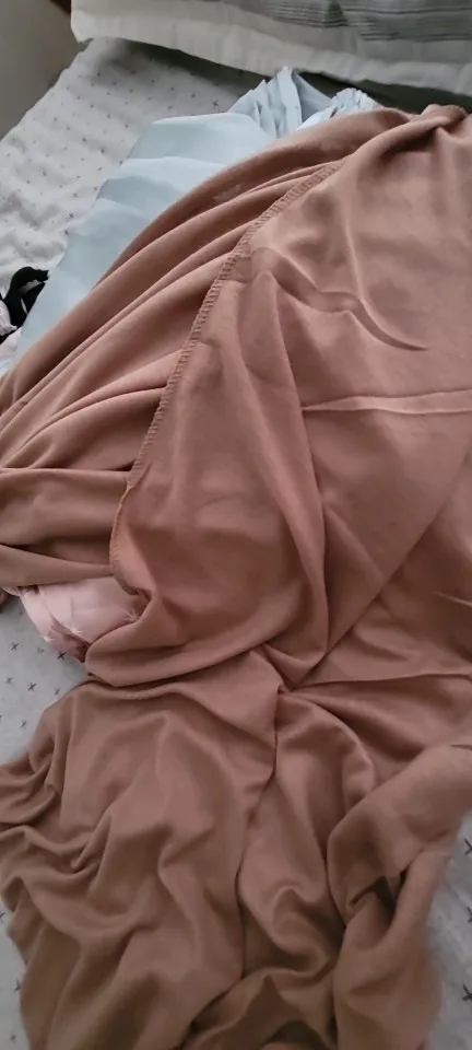 Abaya – foulard Hijabs doux en Jersey de coton uni photo review