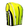 Salzmann High Visible Motor Cycle Vest, made with 3M Scotchlite, with black elastic fabric. 1
