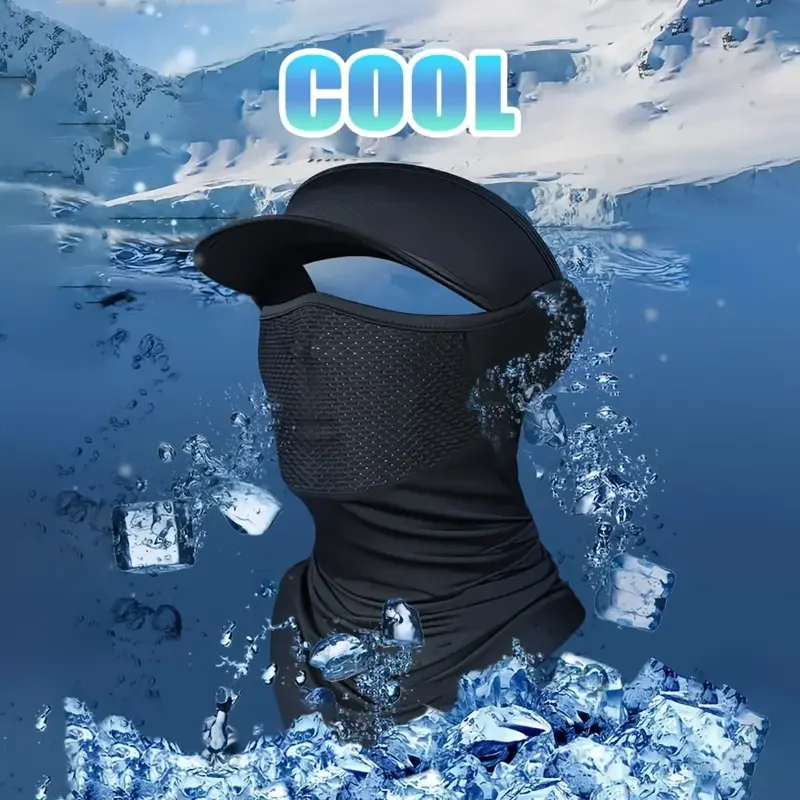 Outdoor Sunscreen Fishing Suns Anti UA  Protection Face Neck Flap Sun CapHeadband Sun Rain Hat Fishing Hiking Cap