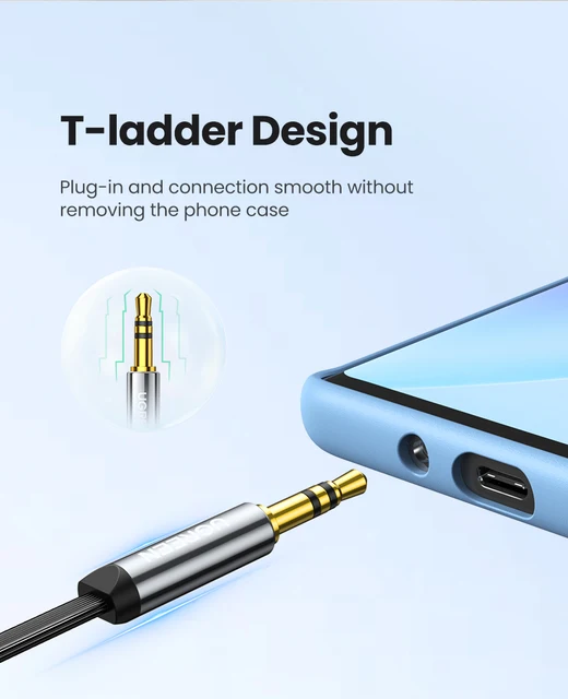 UGREEN-Cable auxiliar de 3,5mm para altavoz, conector de Audio para  auriculares de coche, altavoz Jack de 3,5mm para Samsung y Xiaomi, Cable Aux  de 3,5mm - AliExpress