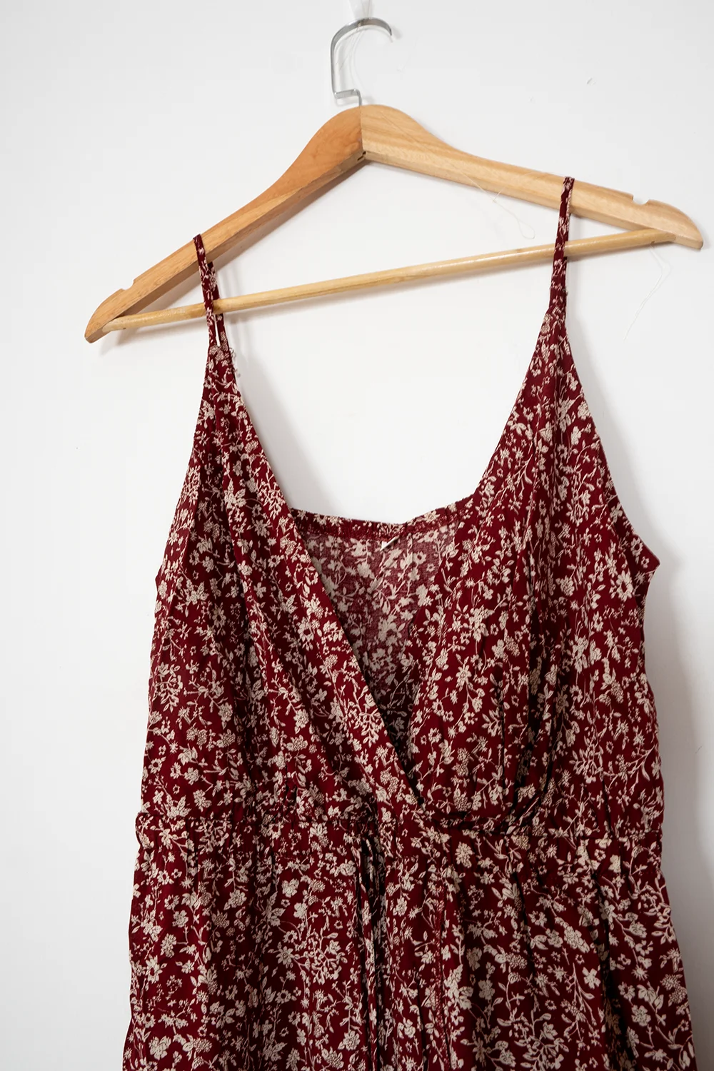 Floral Bowknot Spaghetti Strap Maxi Dress 4