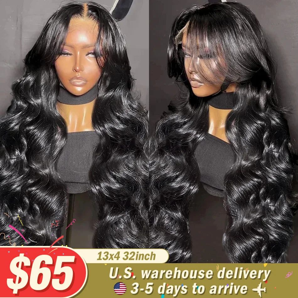 Human Hair Lace Front Wigs 30 40 Inch 250 Density 13x6 13x4 for Women