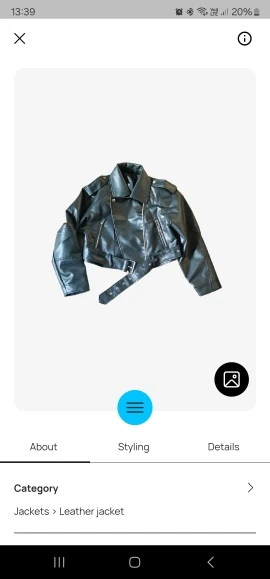 Ailegogo Faux Leather Short Jacket photo review