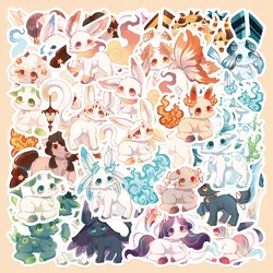 10/30/40PCS Kawaii Fantasy Creatures Stickers Cartoon Graffiti Decals for Girl DIY Laptop Phone Fridge Suitcase Sticker Kids Toy