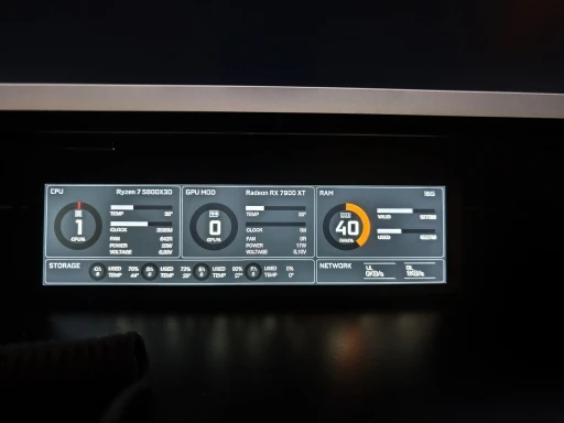 8.8 Inch IPS USB Secondary Screen Type-C PH Interface Turing Smart