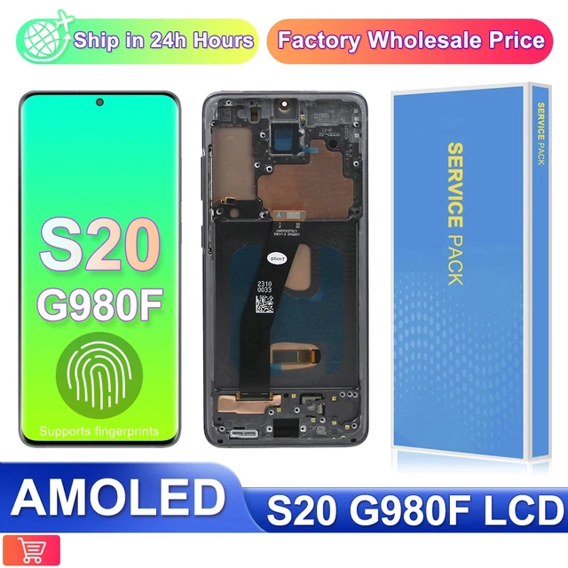 Super OLED S20 lcd For Samsung Galaxy s20 Display G980F/DS G980