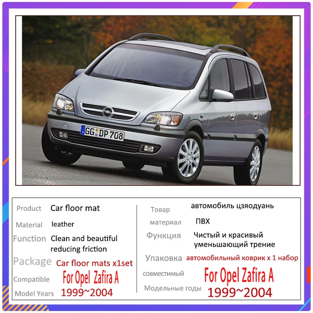 Alfombrillas A Medida Para Opel Zafira A 1999-2005 | Fijación Con Velcro Y Talonera Reforzada | MTC Automotive