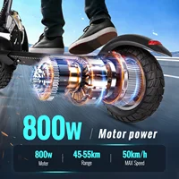 Trottinette électrique SUNNIGOO 800W pour adultes - Vitesse maximale de 25 km/h, autonomie de 45 à 55 km, pneus tout-terrain de 10 pouces, trottinette électrique pliable pour trajets quotidiens 4