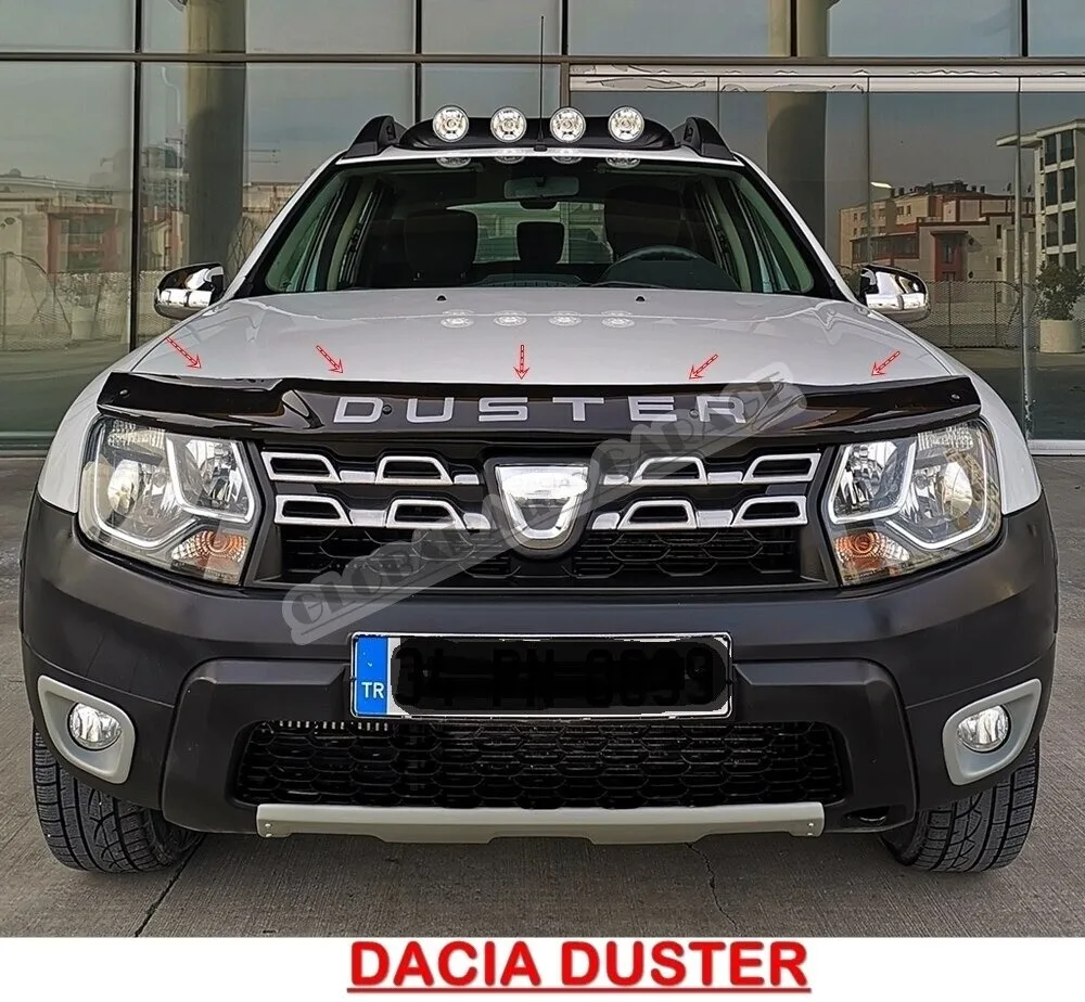 For Dacia Duster 2009 2021 Front Bug Shield Hood Deflector Guard