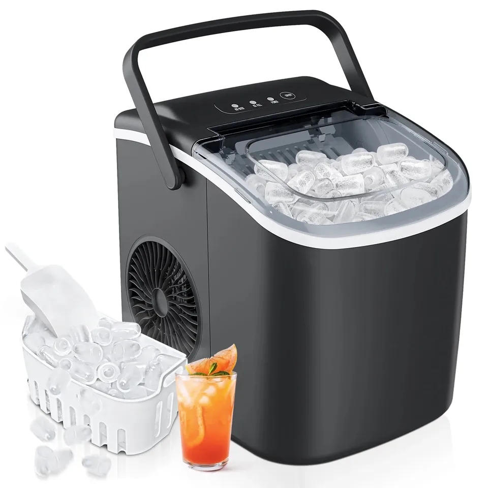 Countertop Ice Maker Machine Makes Bullet Ice Quickly