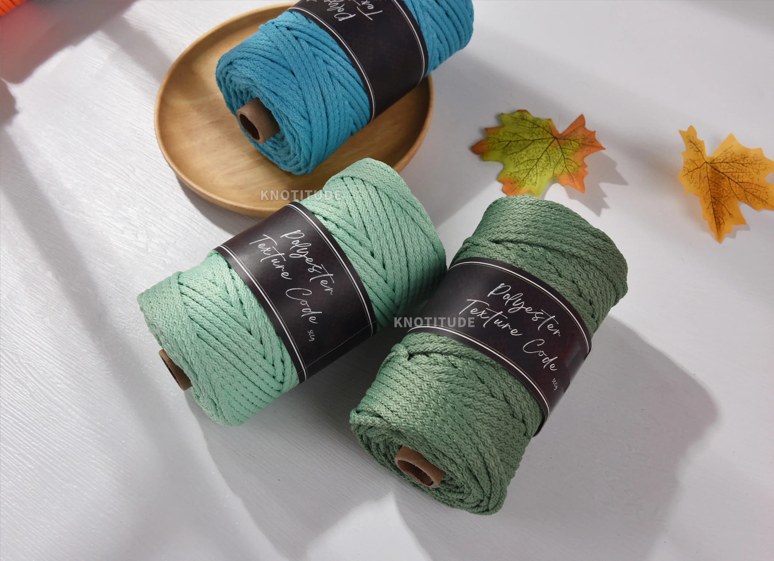 Hammock cord 5MM Polyester Knitting cord Crochet rope 90yards a Roll Macrame cord. Polyester cord. Rug yarn Crochet Basket Yarn 3