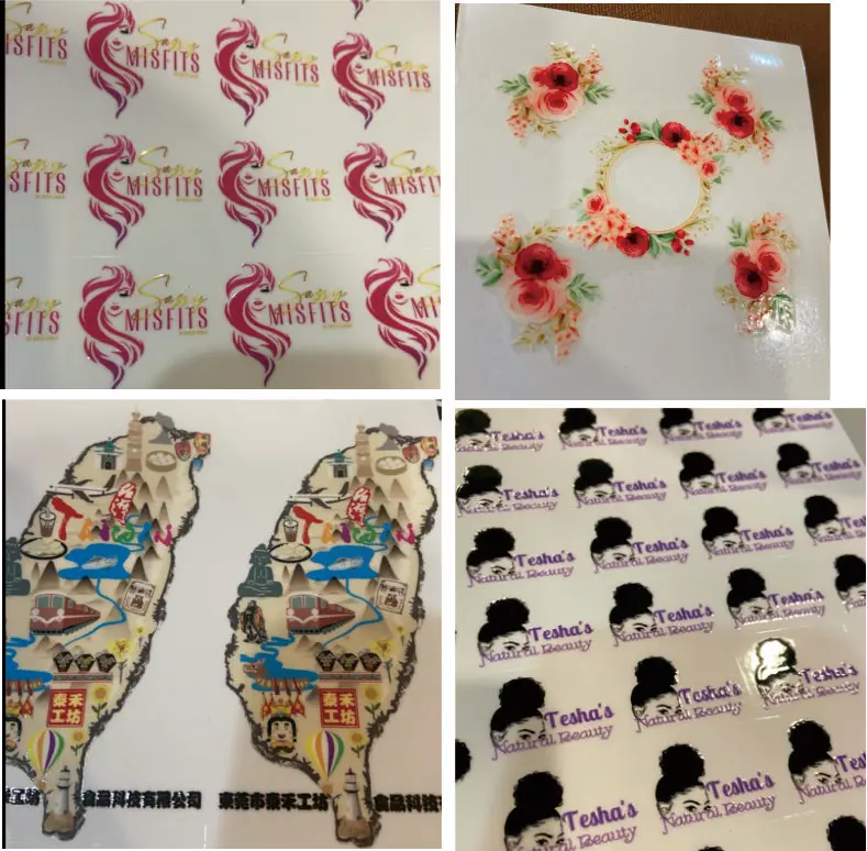 Benutzer definierte 3d UV-Transfer Aufkleber Auto Etiketten Aufkleber personal isierte Marke Logo Name Pegatinas Kawai DIY selbst klebend wasserdicht – Detail 6