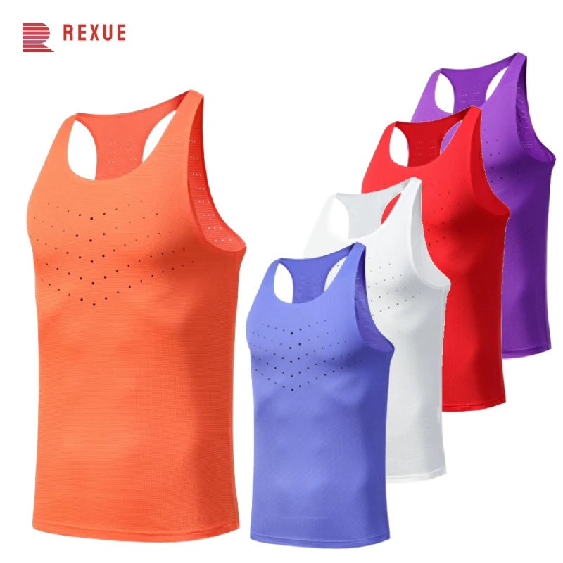 

2024 Summer New Gym Vest Premium Bodybuilding Fitness Sleeveless Sports Tank Top Kleding Stringer Men's Running Mesh Jersey