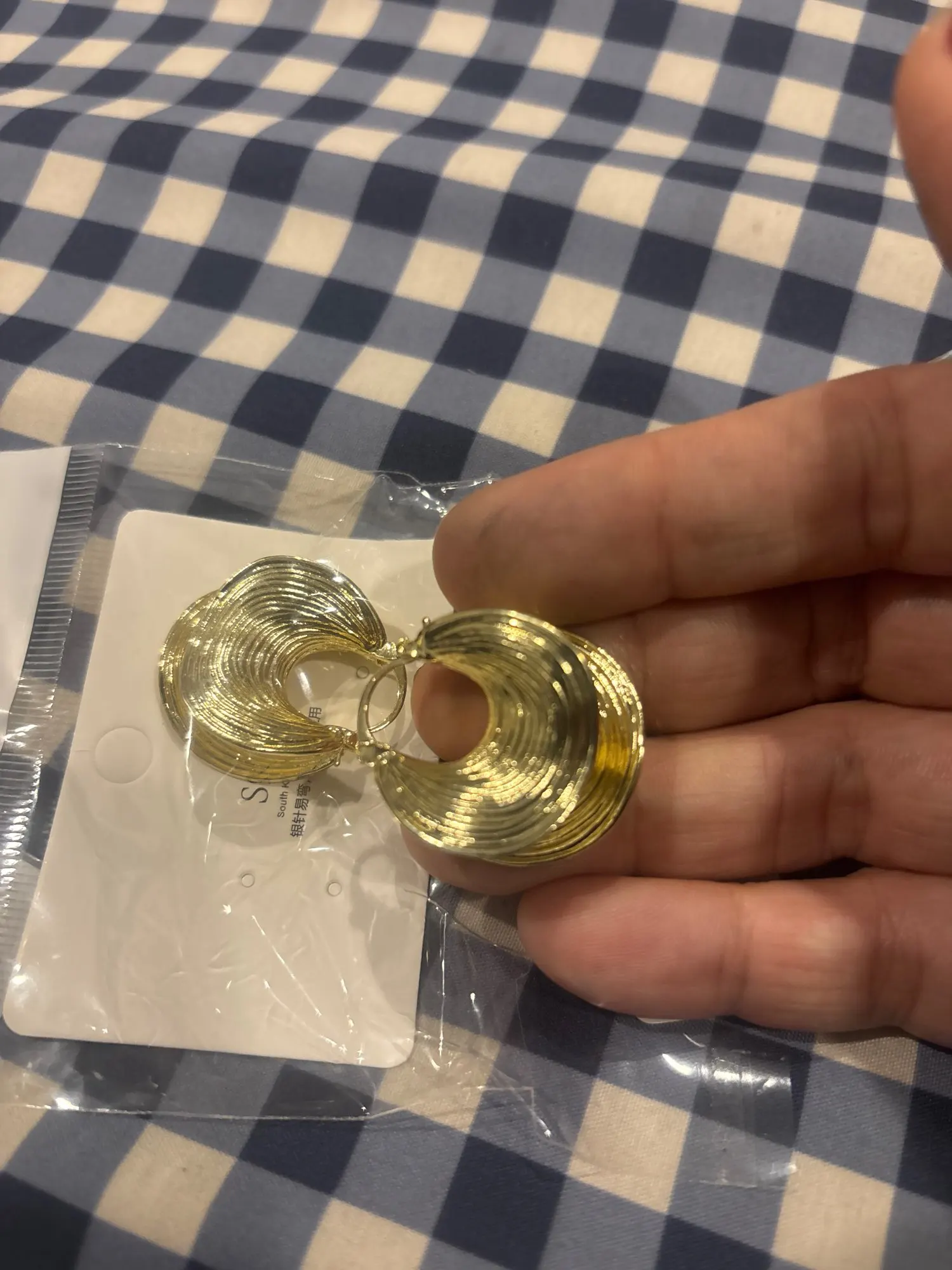 Large Geometric Ear Buckle Earrings photo review