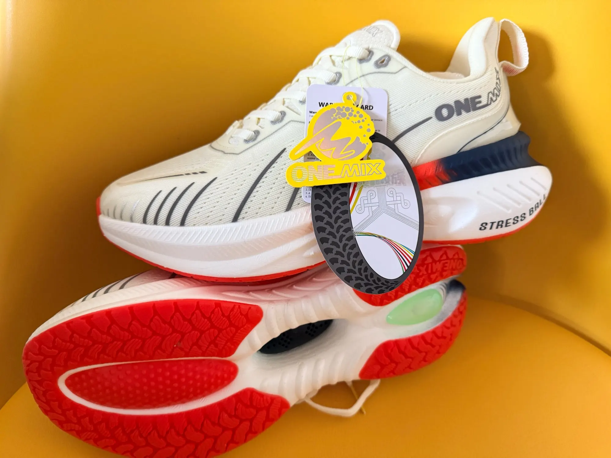 ONEMIX White Road Running Shoes for Men Air Cushion Outdoor Sport Shoes Male Trainers Summer Jogging Shoes Women Footwear photo review