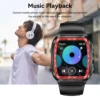 LaNikar New Military Smart Watch for Men1.8'' HD Barrel Screen 50M Waterproof LED Flashlight Fitness Tracker Heart Rate Monitor 5