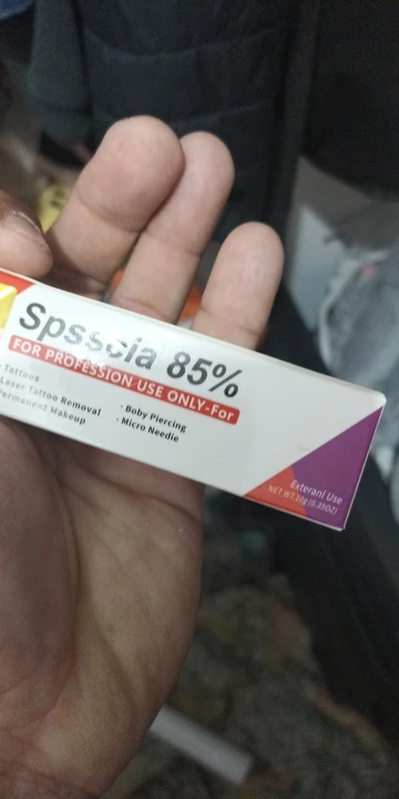 85% Spsscia Multipurpose Numbing Cream lidocaine 8% for Cosmetic tattooing/Permanent Makeup/Piercings/Waxing/Microblading/Laser photo review