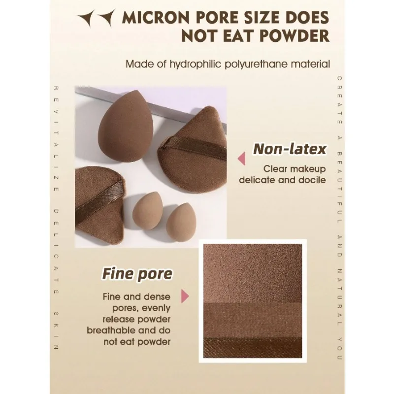 5PCS Makeup Sponge,Suitable for Cream Powder Concealer, Loose Powder makeup applicator Makeup Puff Set 5