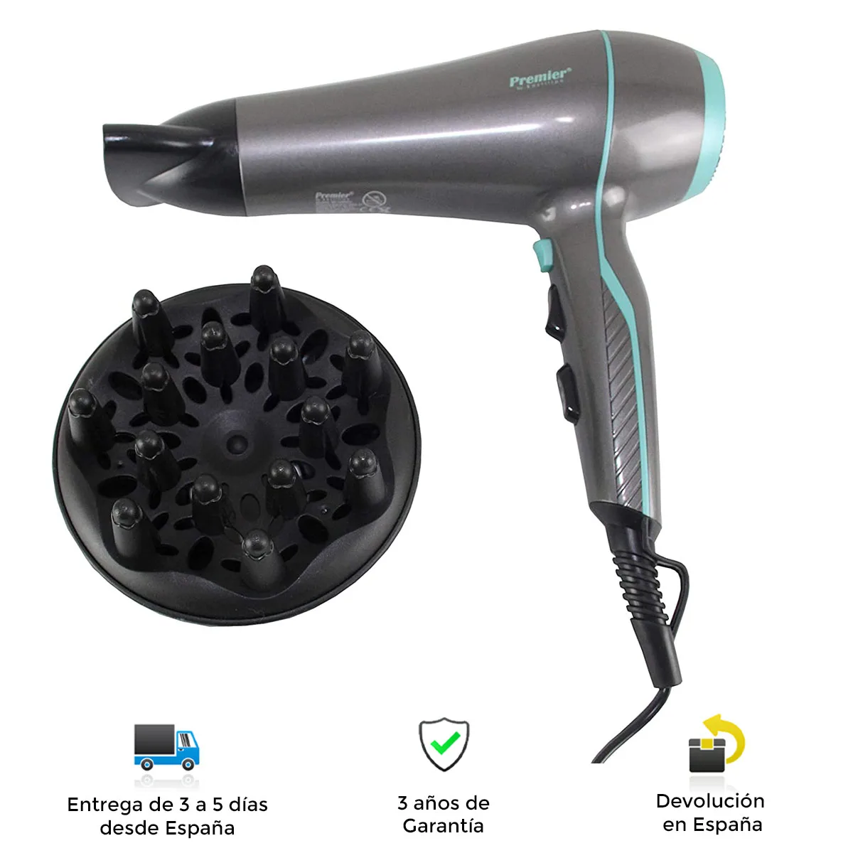 Hair dryer Bastilipo Sp 2200 Dc, power 2200DC dc motor with 2 speed and 3  levels, removable rear grille for easy cleaning, cold air button for fixing  hair, hair dryer| | - AliExpress