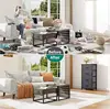 4-Drawer Fabric Storage Tower, Sturdy Steel Frame with Wooden Top, Perfect for Bedroom, Living Room, or Closet Organization 3