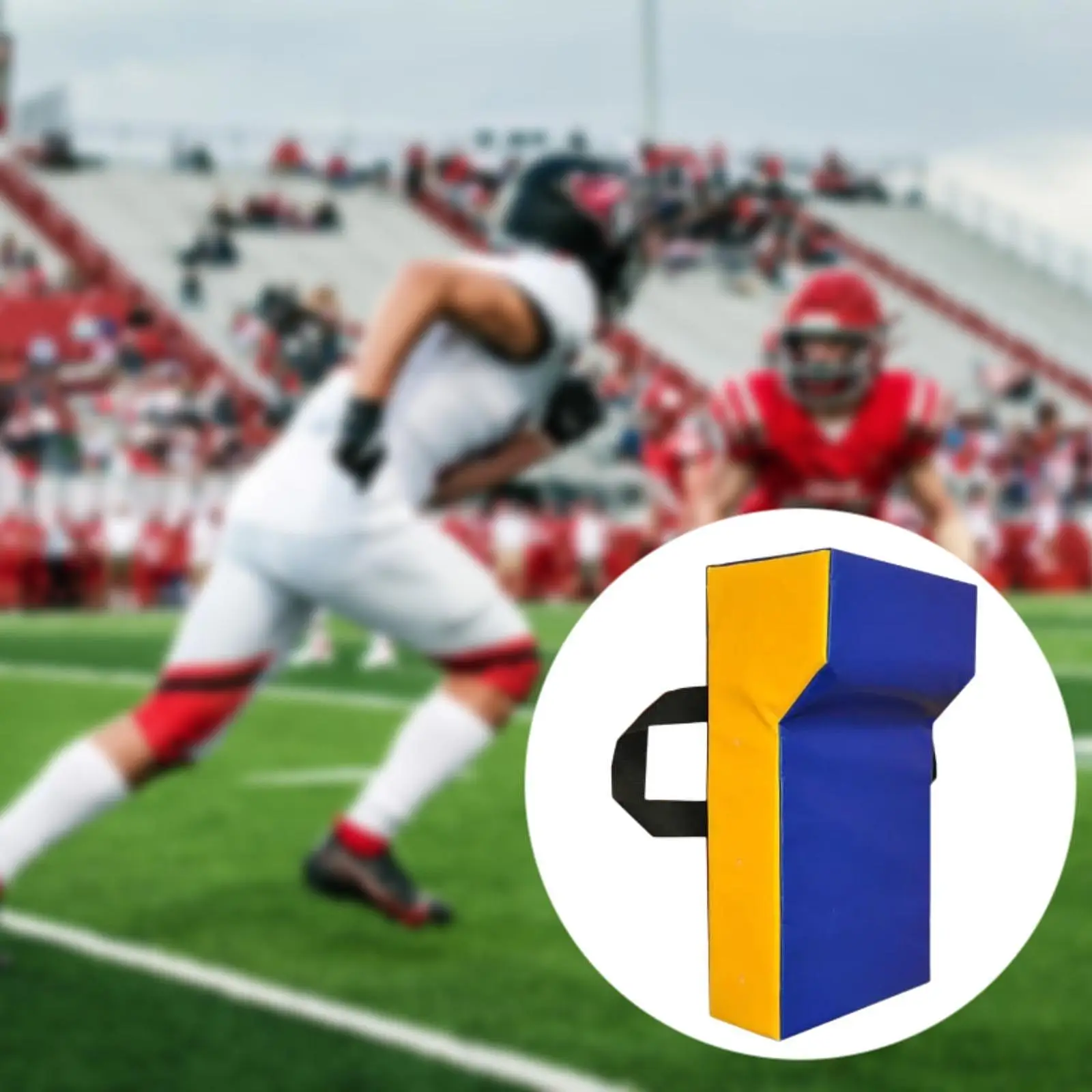 Wedged Football Tackle Shield Sport Blocking Pad Practice Rugby Bumping Shield for Game Competition Outdoor Training football tackle shield