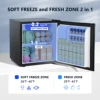 SIMZLIFE 1.6 Cu.ft Mini Fridge with Freezer, Single Door Mini Refrigerator for Home/Office/Dorm/Bar 2