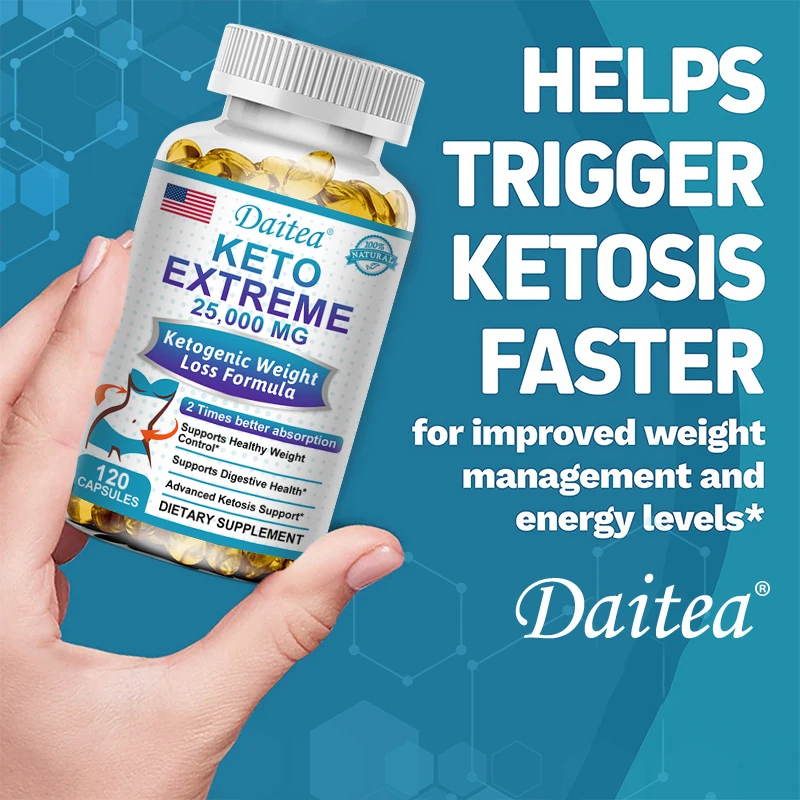 Daitea Keto Supplement bottle - view 3