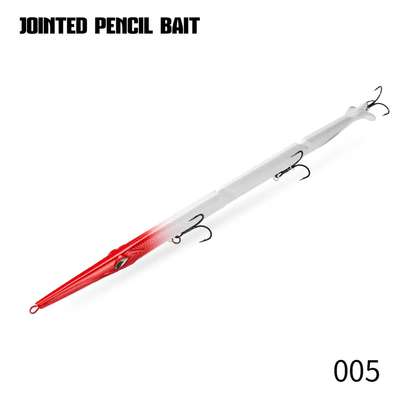 Hunthouse Jointed Pencil Bait 3 Section Fishing Lure 180mm/22g 255mm/30.6g Needle Sinking Swimbait For Bluefish Seabass Tackle - Image 19